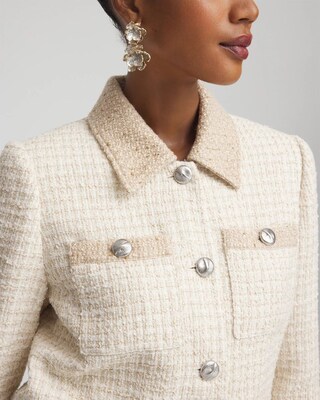 Tonal Neutral Tweed Jacket | Chico's